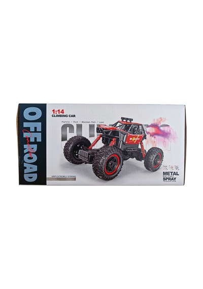Duman Atan Uzaktan Kumandalı Şarjlı Full Fonksiyon Canavar Rock Crawler 26 Cm. Kırmızı