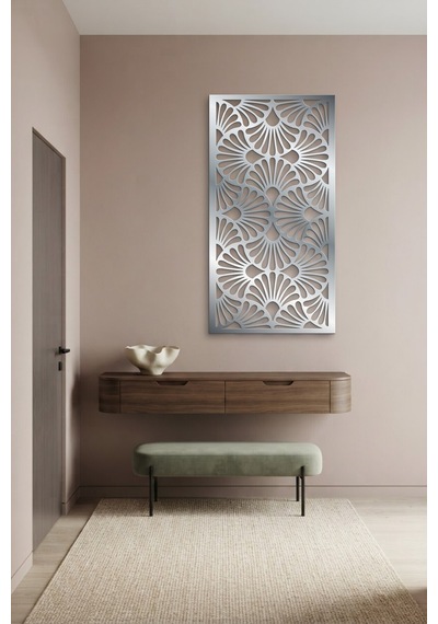 Dekoratif Panel Metal Duvar Tablosu - Duvar Sanatı - Duvar Dekoru - Krom