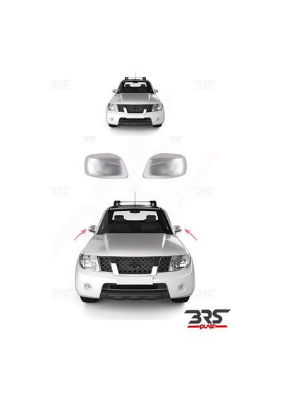 Nissan Navara Uyumlu 2006-2009 Ayna Kapağı 2 Parça Abs Krom Kaplama