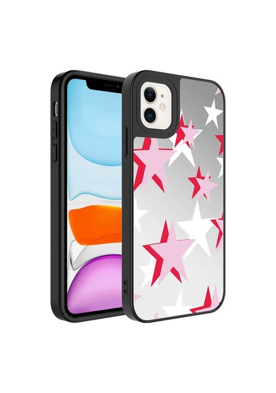 Apple Uyumlu  iPhone 12 Kılıf Aynalı Desenli Kamera Korumalı Parlak Zore Mirror Kılıf
