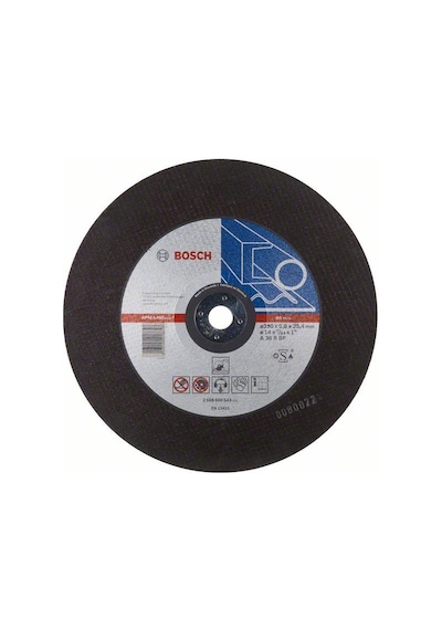 Bosch 355x25.40x3.1 mm Eko Seri Düz Metal Kesme Diski (Taş) Düz - 2608602759