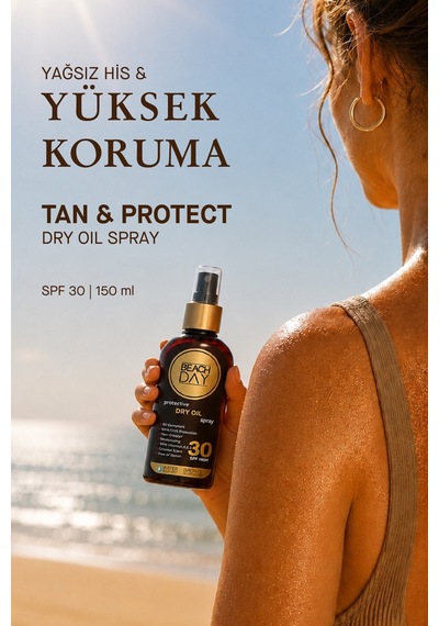 Beach Day SPF 30 Koruyucu Bronzlaştırıcı Kuru Yağ Sprey 150 ML