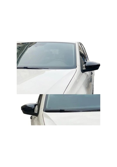 Volkswagen Polo Fl Mk6,5 2021 2022 2023 İle Uyumlu Araca Özel Yarasa Batman Piano Black Ayna Kapağı Takımı 2 Parça 1 Adet