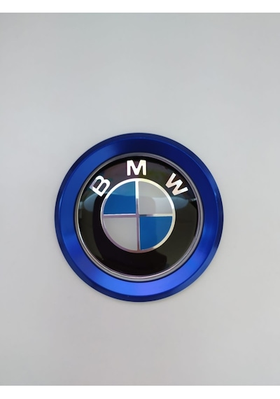 Bmw Direksiyon Logo Ve Çerçeve (Mavi-Beyaz)