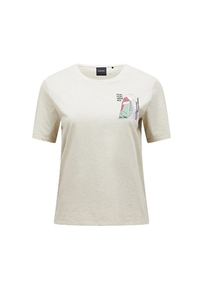 Peak Performance W Explore Graphıc Tee Kadın Günlük Tişört G79742360t Beyaz