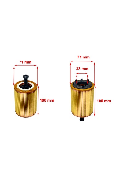 Wunder Dodge Avenger, Caliber, Journey 2.0 Crd 103 Kw, 2007-2010 Çüklü Tırnaklı Tip Yağ Filtresi