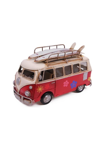 Dekoratif Metal Minibüs Çerçeveli Ve Kumbaralı 0910e-1387