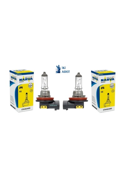 (2 Adet) NARVA H8 12V 35W STANDART AMPUL 48076
