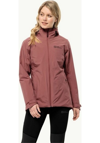 Jack Wolfskin 1115611-2191 Glaabach 3ın1 Jkt W Kadın Outdoor Mont renkli Çok Renkli