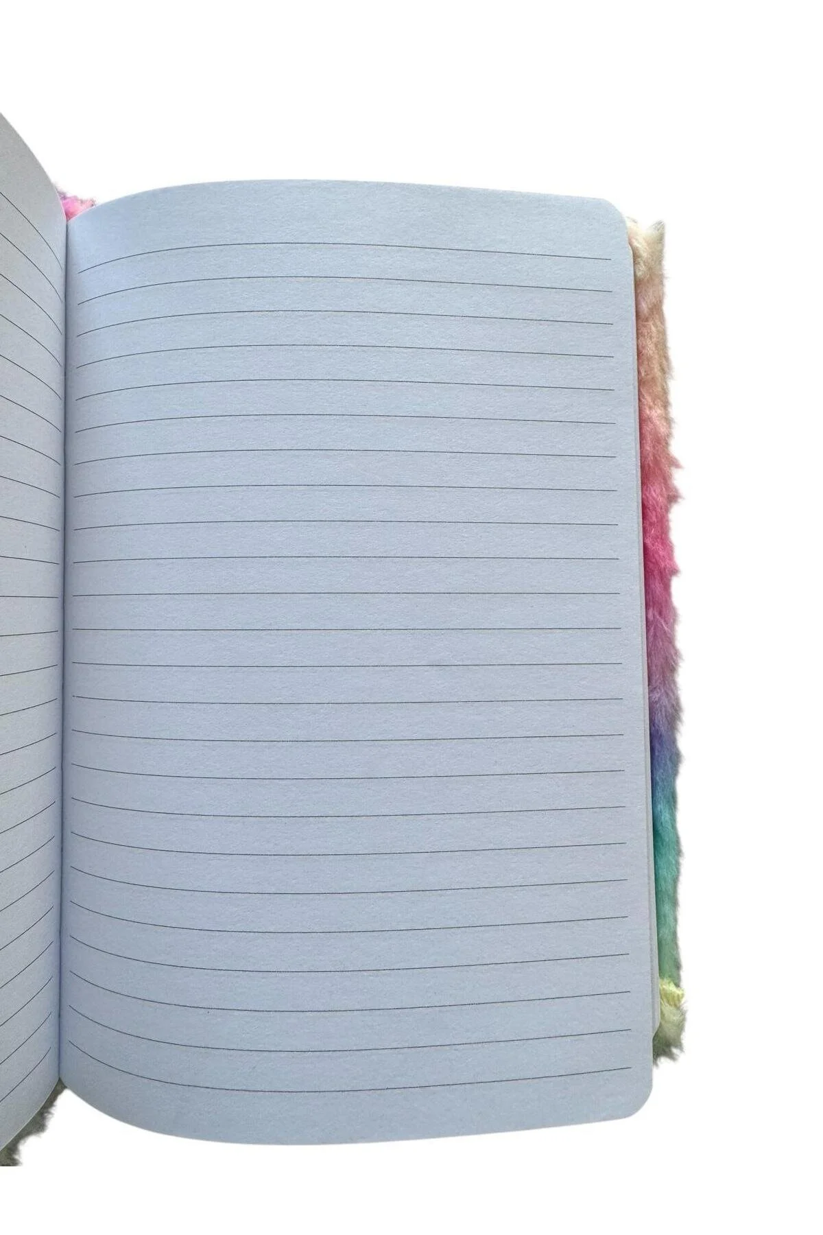 Peluş Günlük Defter – Karakter ve Meyve Desenli, Çizgili Sayfa 1 Adet