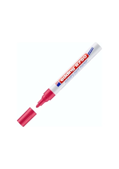 Edding E-8750 Tam Örtücü Endüstri Kalemi Kırmızı