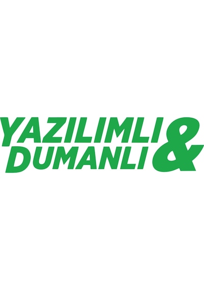 Yazılımlı&dumanlı Araba Sticker 17x17 Cm Yeşil