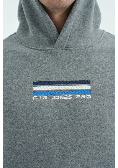 Tommy Life Erkek Kapşonlu Sweat Antrasit Art-88301 Antrasit