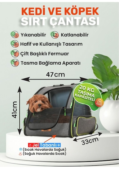 Missidea Brave Paws Piramit Xl Havalandırmalı Kedi Ve Köpek Taşıma Çantası Seyahat Çantası Mor