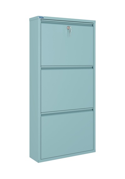 Ceha Kilitli 3'lü Metal Ayakkabılık - Okyanus Mavisi/ocean K.AYK-3/M5617/KL Pembe