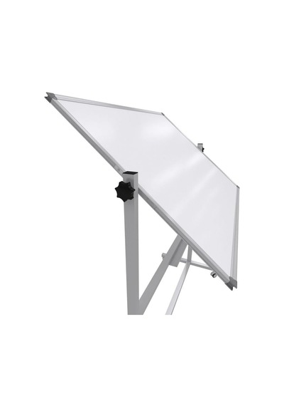Tr Ayaklı Yazı Tahtası Mobil Çift Taraflı Tekerlekli 360 Dönerli Laminant 90x120 Cm - Beyaz Genel