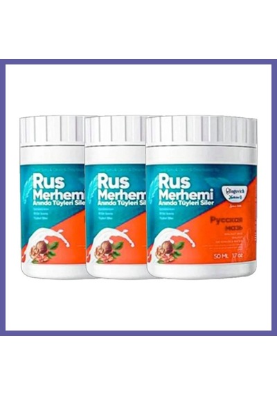 Bezos Süper Glegnd Turquoise Tüylere Krem 3 Adet Ceviz & Ceviz Sütü Russ Merhemi 50 Ml Nıda