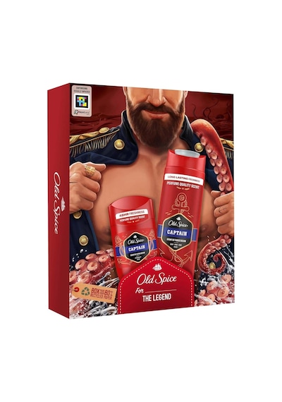 Old Spice Captain Deo Stick 50ml & Duş Jeli 250ml Limon - Mandalina