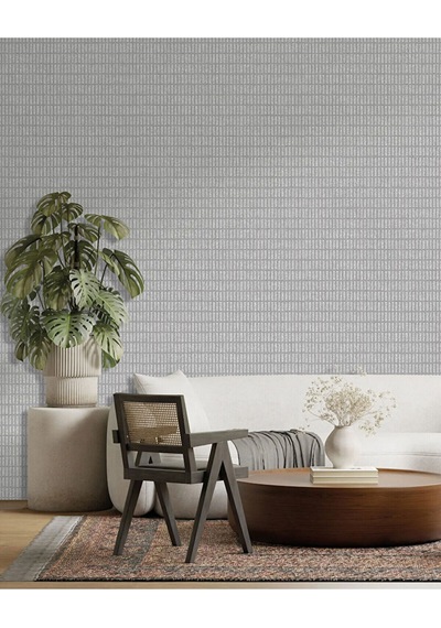 Adawall Muse Koleksiyonu- 25102-2 Açık Gri Dokulu Silinebilir Nonwoven Vinil Duvar Kağıdı 1.06x15.6m, 16.5m²