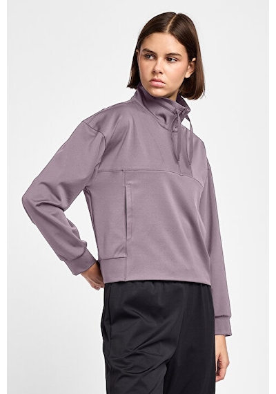 Lescon Kadın Antrenman Yarım Fermuarlı Sweatshirt 25b-2052 Pembe