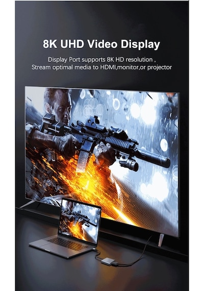 Usb C Display - Usb 3.0- Usb C 100W Çevirici
