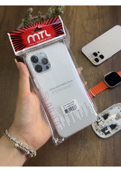 Apple iPhone 12 Pro Max Uyumlu Süper İnce Mat Ultra Thin Silikon Kılıf Çok Renkli
