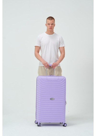 Keo-plus Lila Büyük Boy Silikon Kırılmaz Pp Valiz Lila