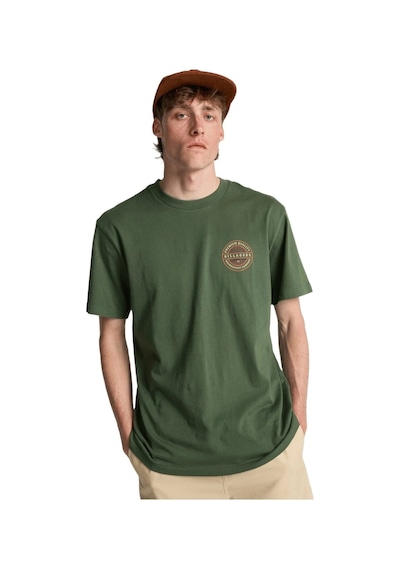 Quiksilver Billabong Yazılı Arkası Baskılı Erkek Tişört Ebyzt00524 Yeşil