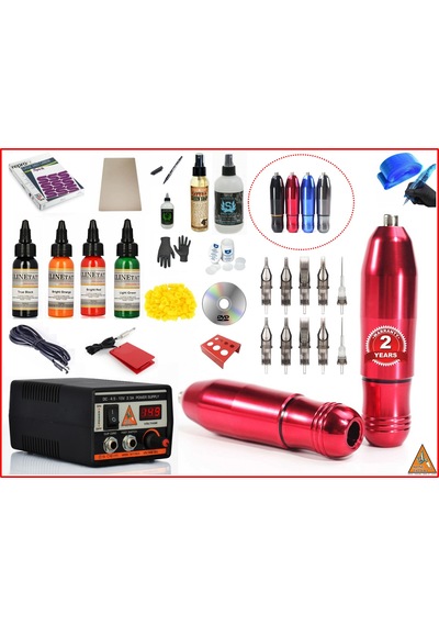 Xl-5340B Hybrıd Tattoo Pen Dövme Makinası Seti - Mabuchı Motor