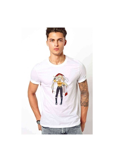 Anime Naruto Baskılı Beyaz Erkek Tshirt (531012746)