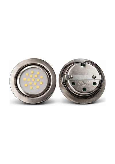 3 Watt Gömme Led Spot 220v Gün Işığı Dolap İçi & Mutfak Altı Aydınlatma Gümüş