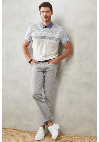 Ac&co Erkek Grı 360 Derece Her Yöne Esneyen Rahat Slim Fit Pantolon Gri