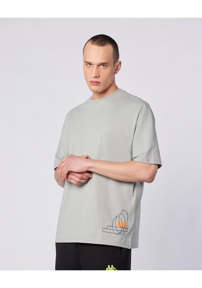 Kappa Fortes Tee Erkek Gri Comfort Tişört