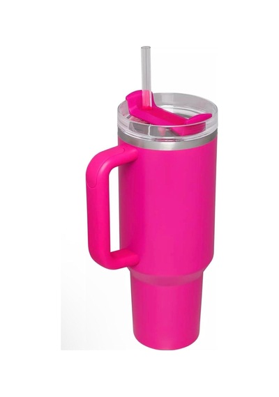 Stanley 40oz Paslanmaz Çelik H2.0 Flowstate Quencher Termos Barbie Pembesi- 1.18 L