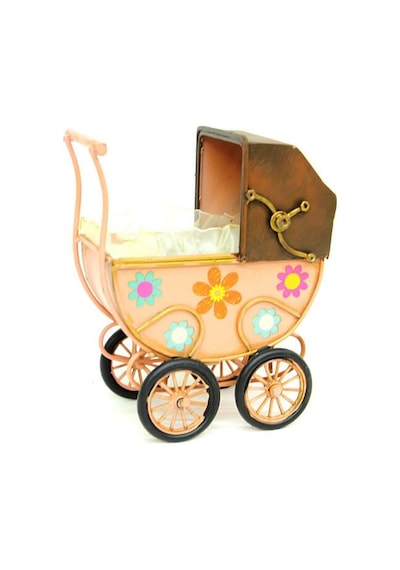 Dekoratif Metal Bebek Arabası Biblo Vintage Hediyelik Arbltgsn91cj0ppueud