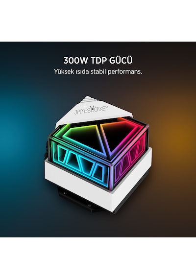 James Donkey Lugis Jdc360 Argb 360mm Sıvı İşlemci Soğutucu Beyaz