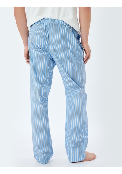 Koton Oversize Pijama Altı Pamuklu Beli Lastikli Cep Detaylı Pamuklu Mavi Çizgili 4slm50006mw Mavi Koton Oversize Pijama Altı Pamuklu Beli Lastikli Cep Detaylı Pamuklu Mavi Çizgili 4slm50006mw Mavi