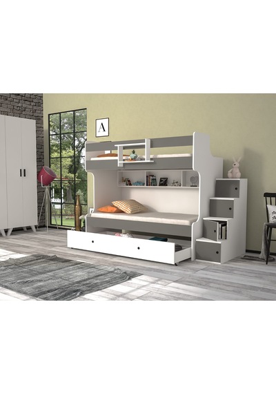 Napoli Yavrulu Seyyar Merdivenli Ranza Gb M2 90 X 190 Cm