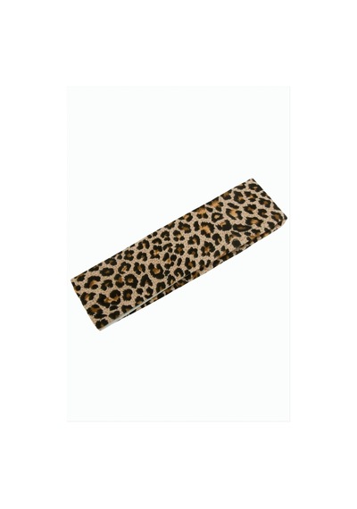 Leopar Desenli Saç Bandı 6 Cm Çok Renkli