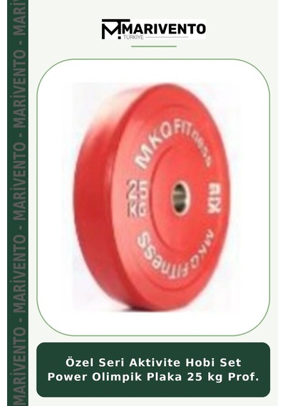 Özel Seri Aktivite Hobi Set Power Olimpik Plaka 25 Kg Prof.