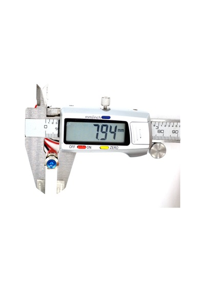 Kablolu 8mm Mini Metal Mavi Göz Lamba Led 12v 24v
