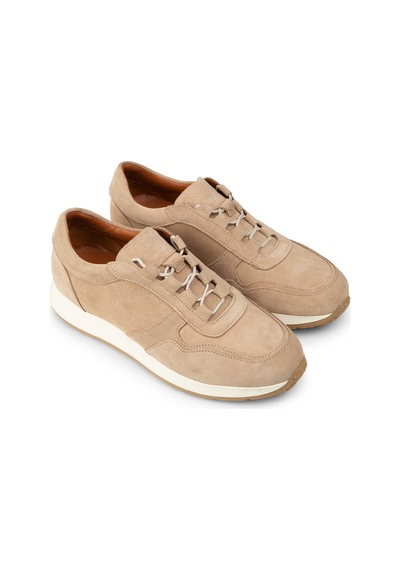 Deery Erkek Hakiki Süet Bej Sneaker Ayakkabı - E8210mbeje01 Bej