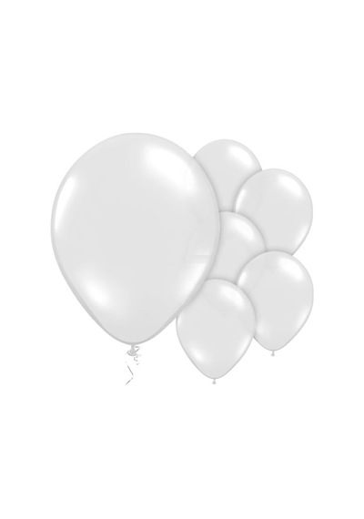 Benim Marifetlerim Metalik Beyaz Balon 12 Inch 30 Adet