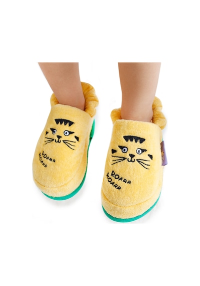 Milk & Moo Milk&moo Çocuk Ev Terliği Patenci Çita 5-6 Yaş Sarı