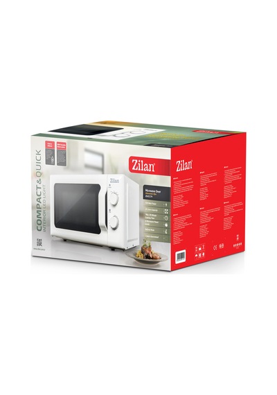 Zilan ZLN1174 700 W Mikrodalga Fırın 20 L Kapasite 6 Kademeli Buz Çözme