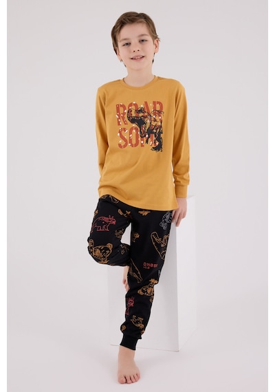 Rolypoly Erkek Çocuk Sarı Pijama Takımı Rp3672-c-v1