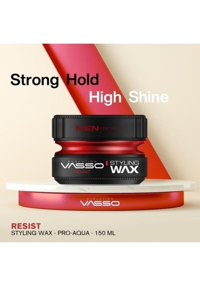 Vasso Resist Men Creative Ekstra Ultra Tutucu ve Parlaklık Veren Wax 150 ML