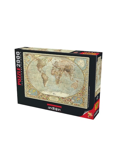Anatolian Puzzle 2000 Parça Dünya Haritası 3935