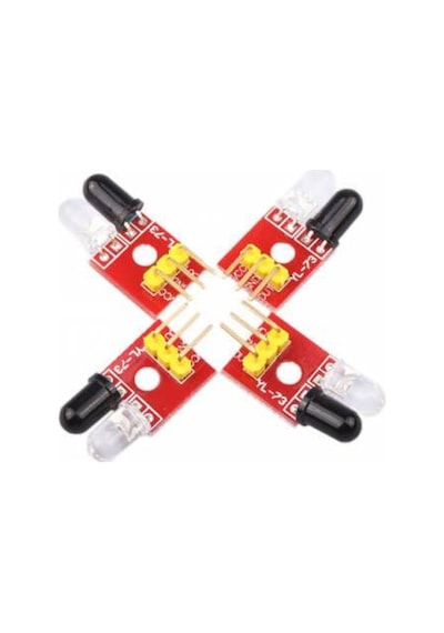 4'Lü Çizgi İzleyen Sensör Seti - 4 Way Tracking Module