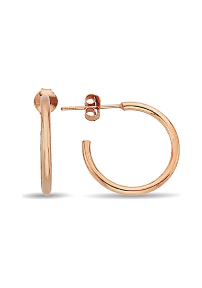 Argentum Concept - Gümüş Rose 13 Mm Halka Küpe - K094401